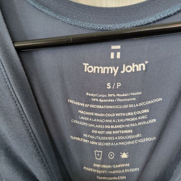 Tommy John Blue Long Sleeve Modal T-Shirt Size Women's Small - Picture 4 of 4